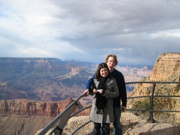 At the Grand Canyon, March 2008